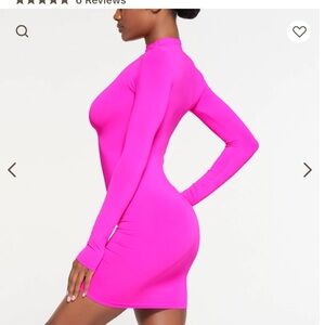 Skims hot pink mini dress